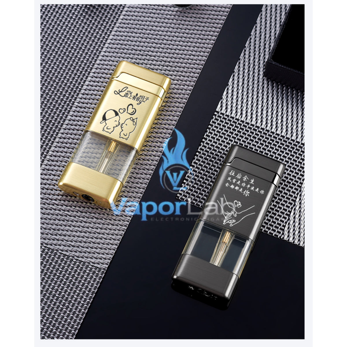 korek api roda api bara las slim gas torch refillable lighter polos dengan kaca gas transparant