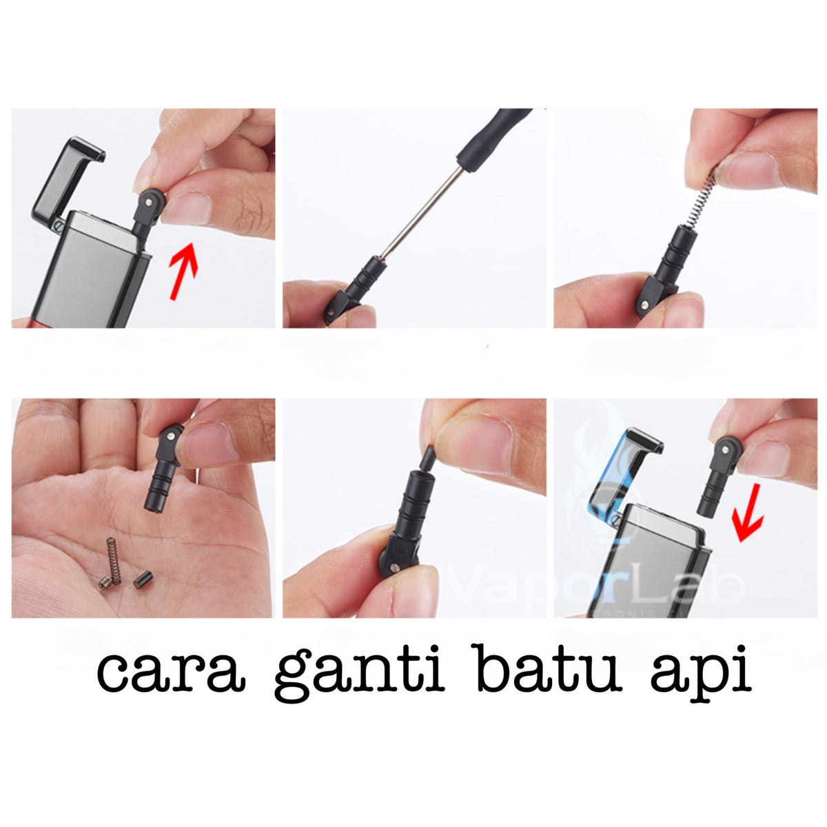 korek api roda api bara las slim gas torch refillable lighter polos dengan kaca gas transparant