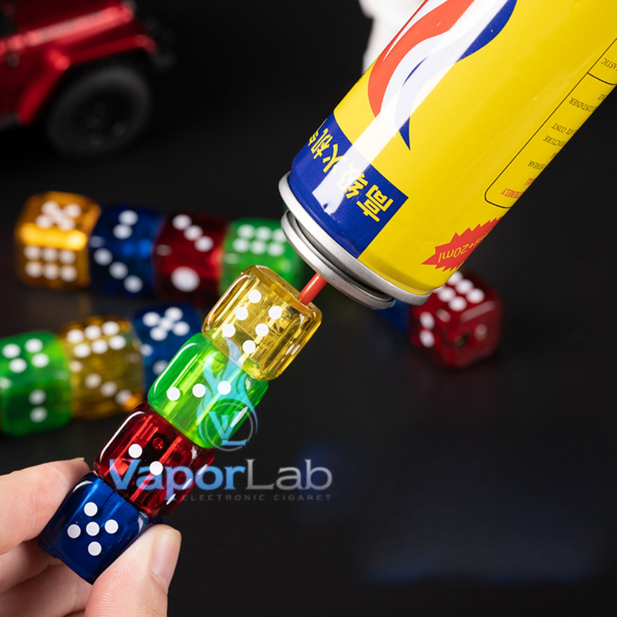 korek api model dadu bara jet torch transparant dice refillable gas lighter ada lampu kelap kelip unik lucu