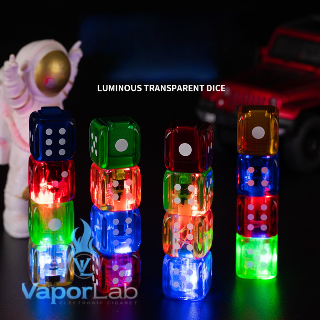 korek api model dadu bara jet torch transparant dice refillable gas lighter ada lampu kelap kelip unik lucu