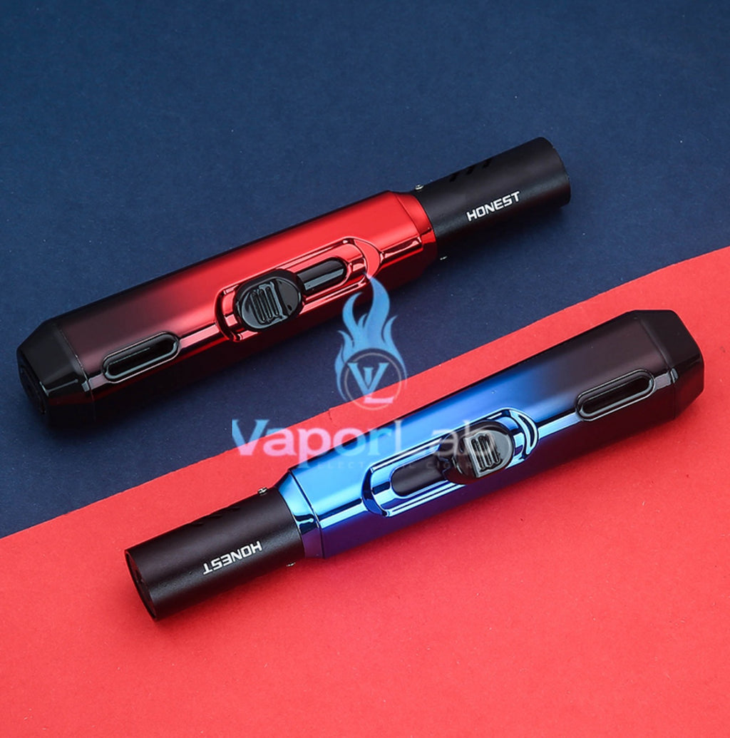 korek api bara las refillable gas jet torch bbq candle lighter pemantik kompor HONEST dengan kaca indikator gas