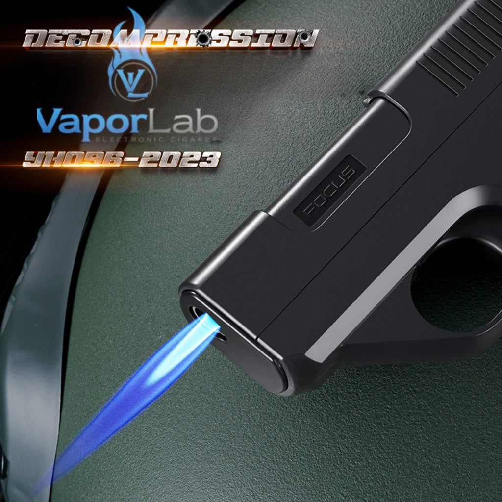 kotak box tempat simpan rokok universal all size merk focus plus korek api gas bisa diisi ulang model pistol dan magazin cigarette case gun lighter