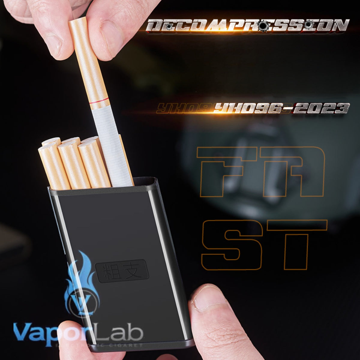 kotak box tempat simpan rokok universal all size merk focus plus korek api gas bisa diisi ulang model pistol dan magazin cigarette case gun lighter
