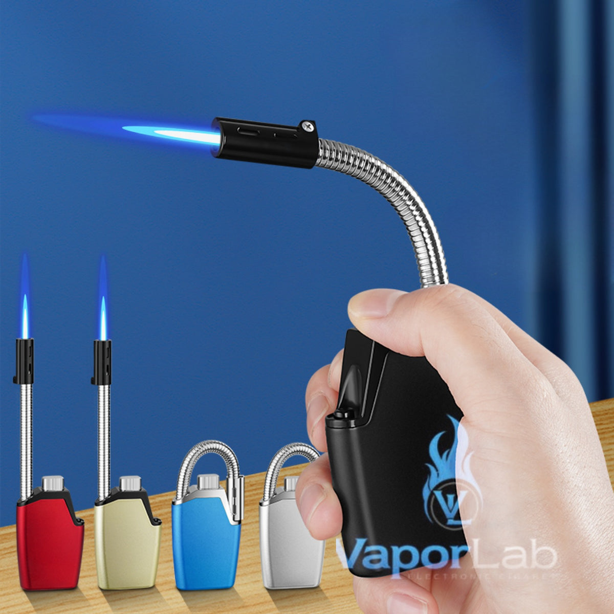 korek api bara las refillable gas torch bbq candle lighter pemantik kompor bisa tekuk fleksibel