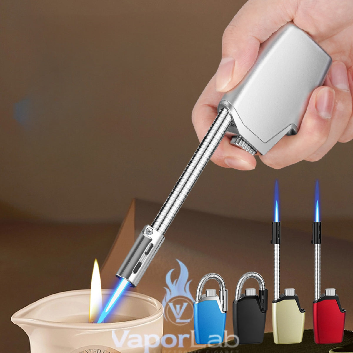 korek api bara las refillable gas torch bbq candle lighter pemantik kompor bisa tekuk fleksibel