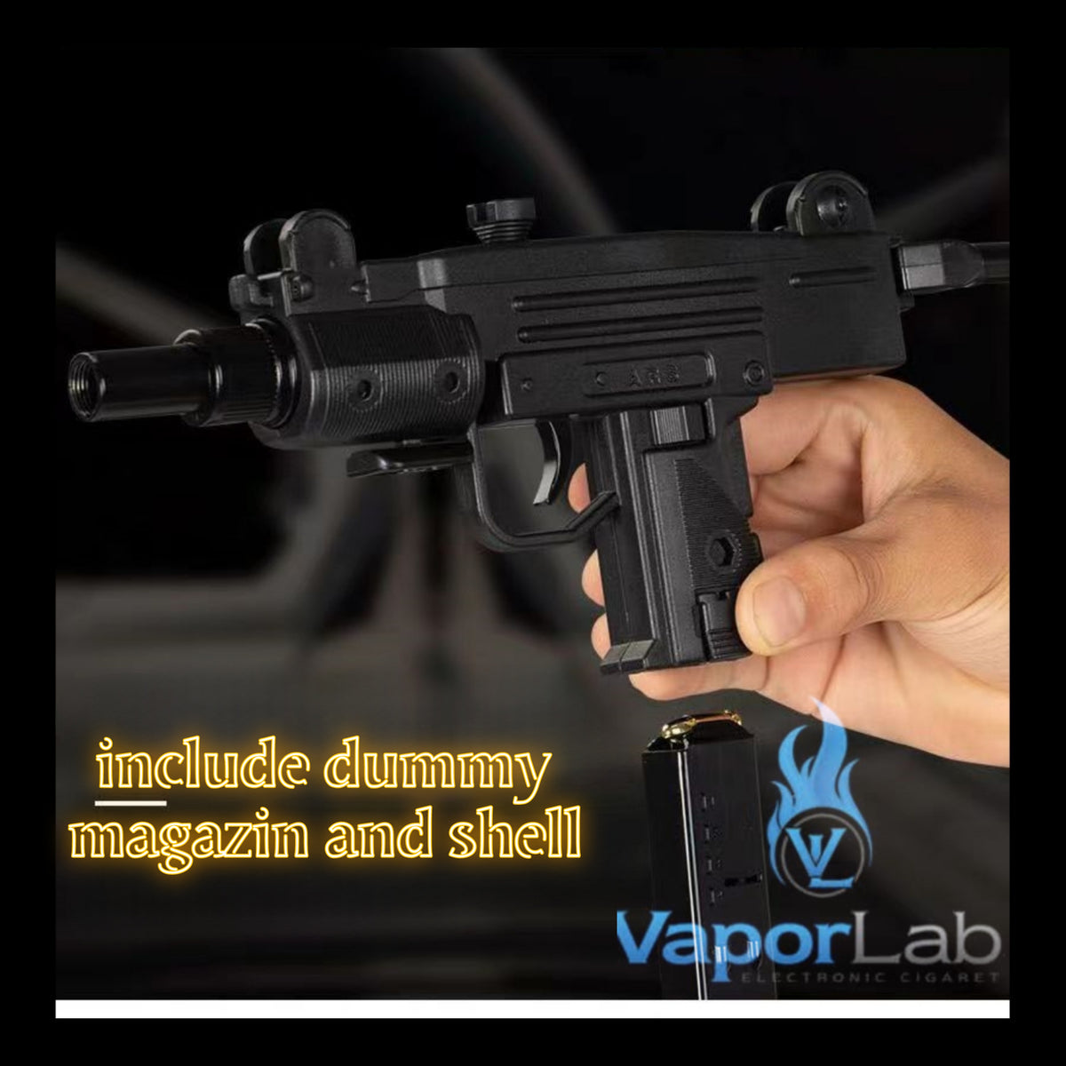 korek api bara las replika model kit pistol uzzi gun display jet torch refillable gas lighter 037B