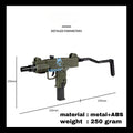 korek api bara las replika model kit pistol uzzi gun display jet torch refillable gas lighter 037B