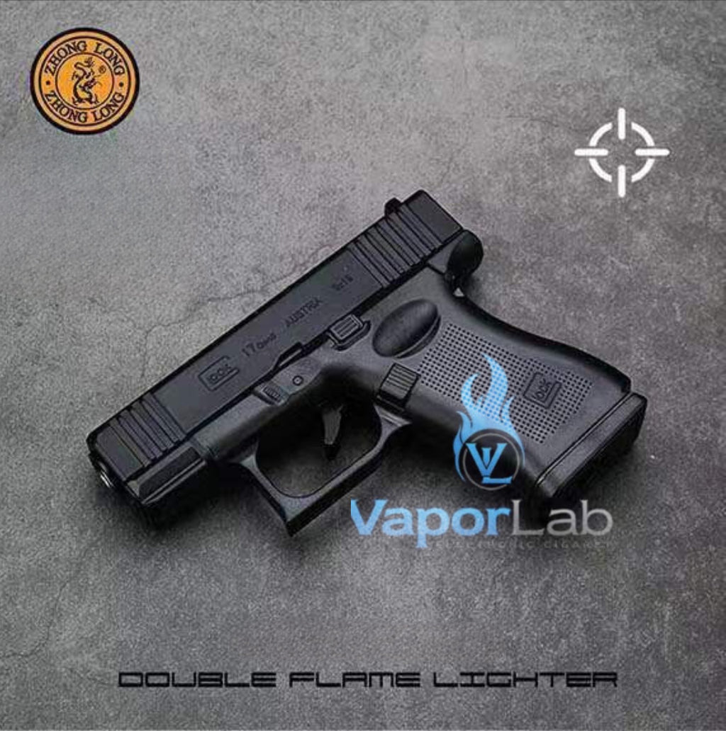 korek api gas bara las model replika pistol glok 1911 hellcat mini gun jet torch refillable gas lighter with tactical giftbox display