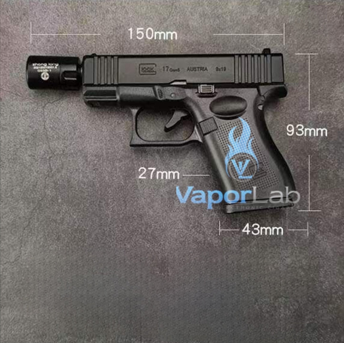korek api gas bara las model replika pistol glok 1911 hellcat mini gun jet torch refillable gas lighter with tactical giftbox display
