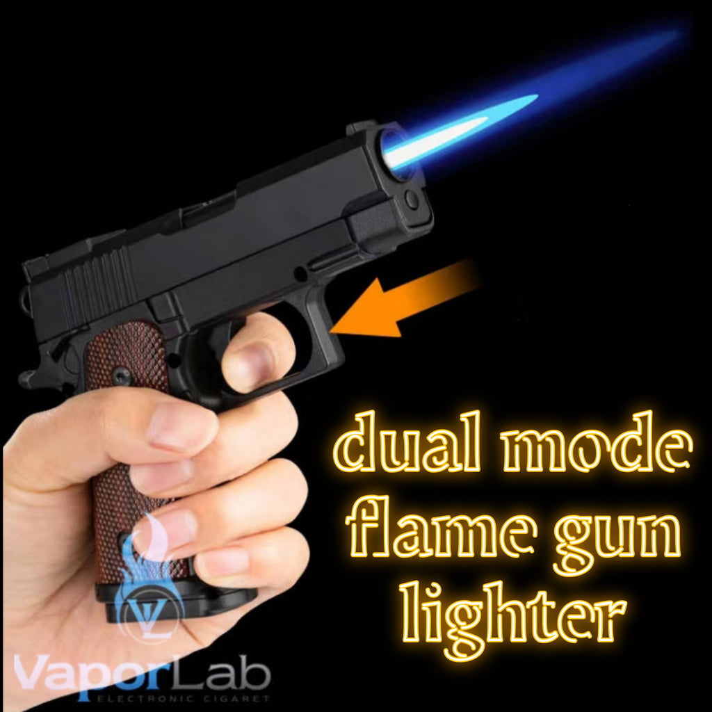 korek api gas bara las model replika pistol glok 1911 hellcat mini gun jet torch refillable gas lighter with tactical giftbox display