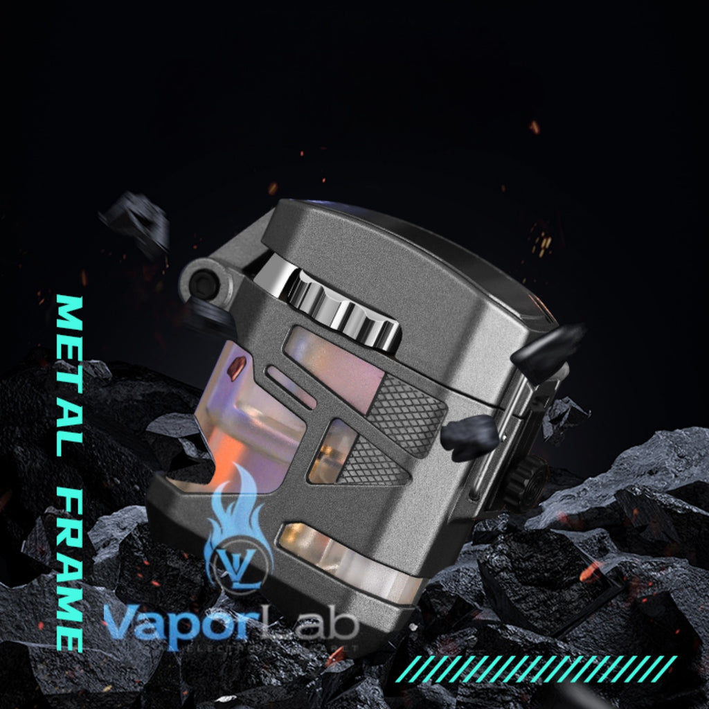 korek api bara unik refillable gas jet torch metal led lighter transparant kemasan giftbox windproof