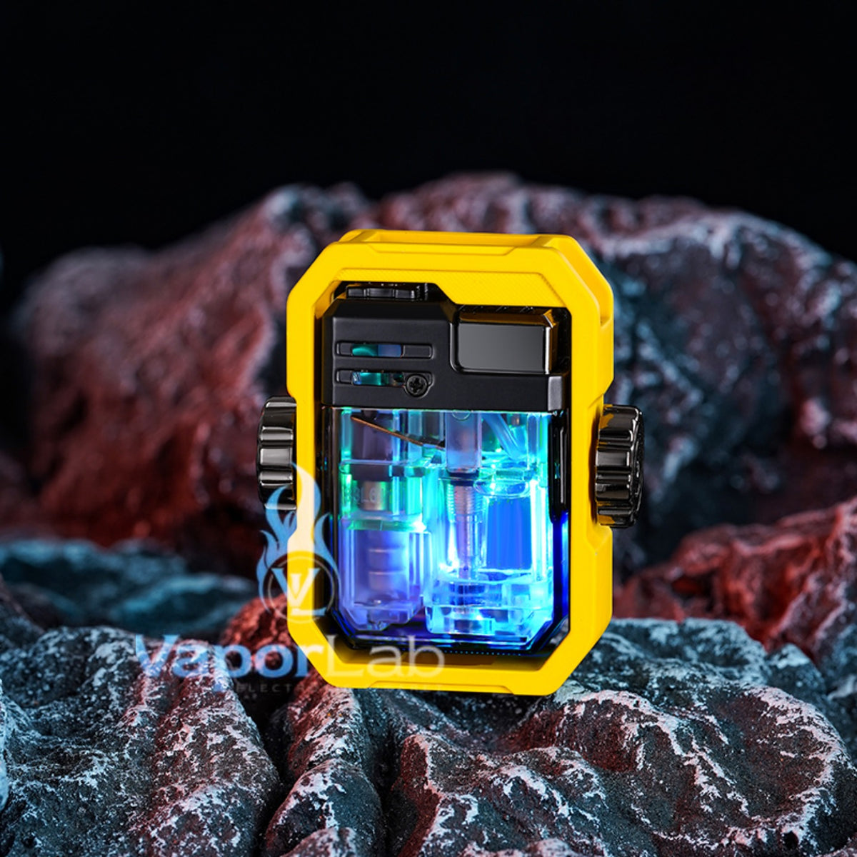 korek api bara spinner spinning gyro jet torch refillable gas lighter transparant flabox keren unik windproof