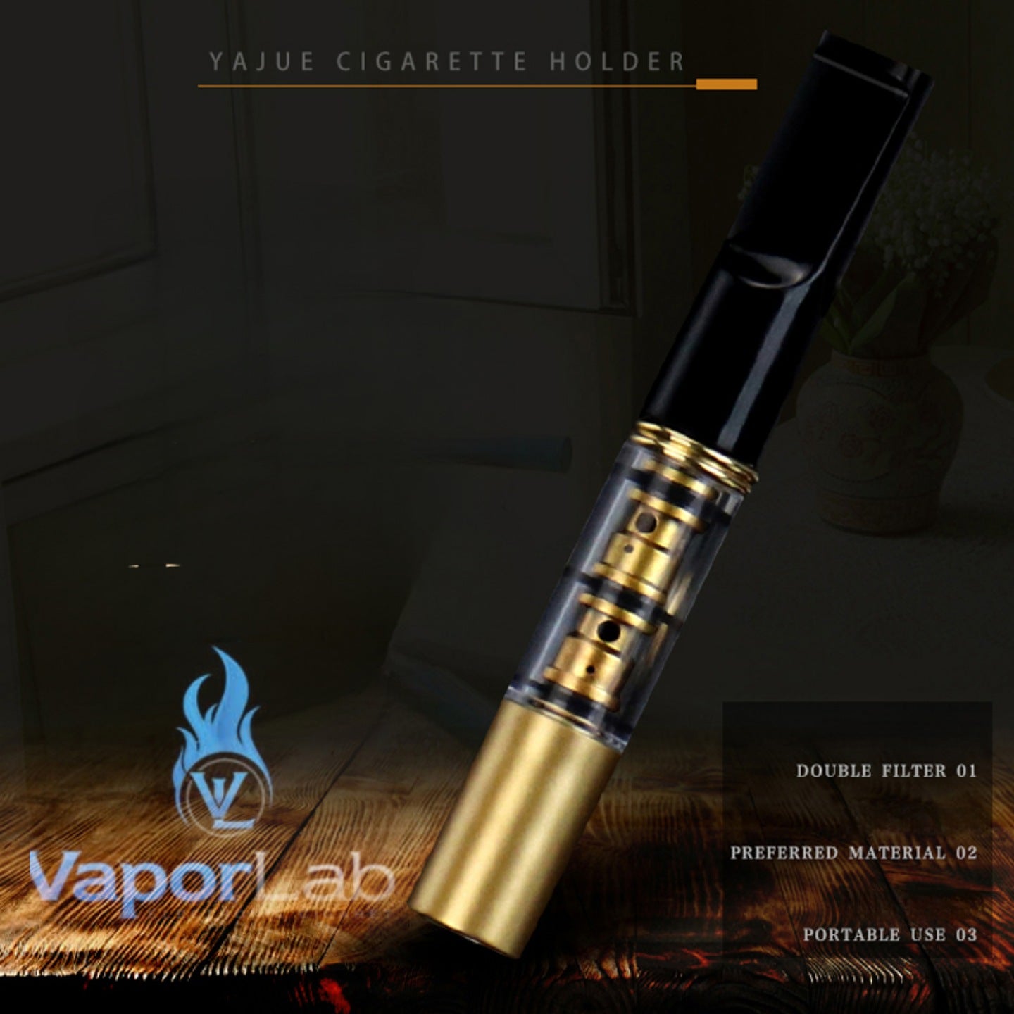 Filter penyaring zat bahaya di rokok bisa di cuci ulang reusable washable cigarette filter holder all size universal 2444 YAJUE 208