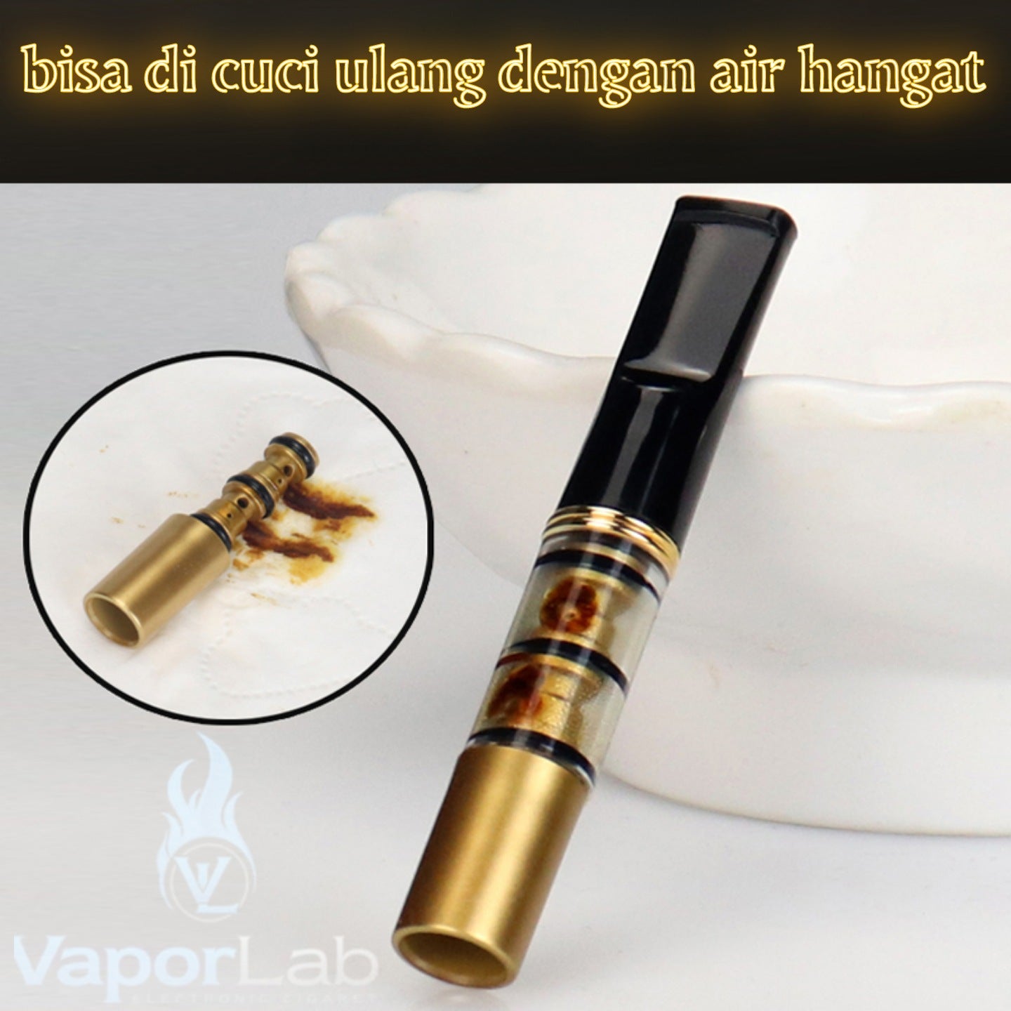 Filter penyaring zat bahaya di rokok bisa di cuci ulang reusable washable cigarette filter holder all size universal 2444 YAJUE 208