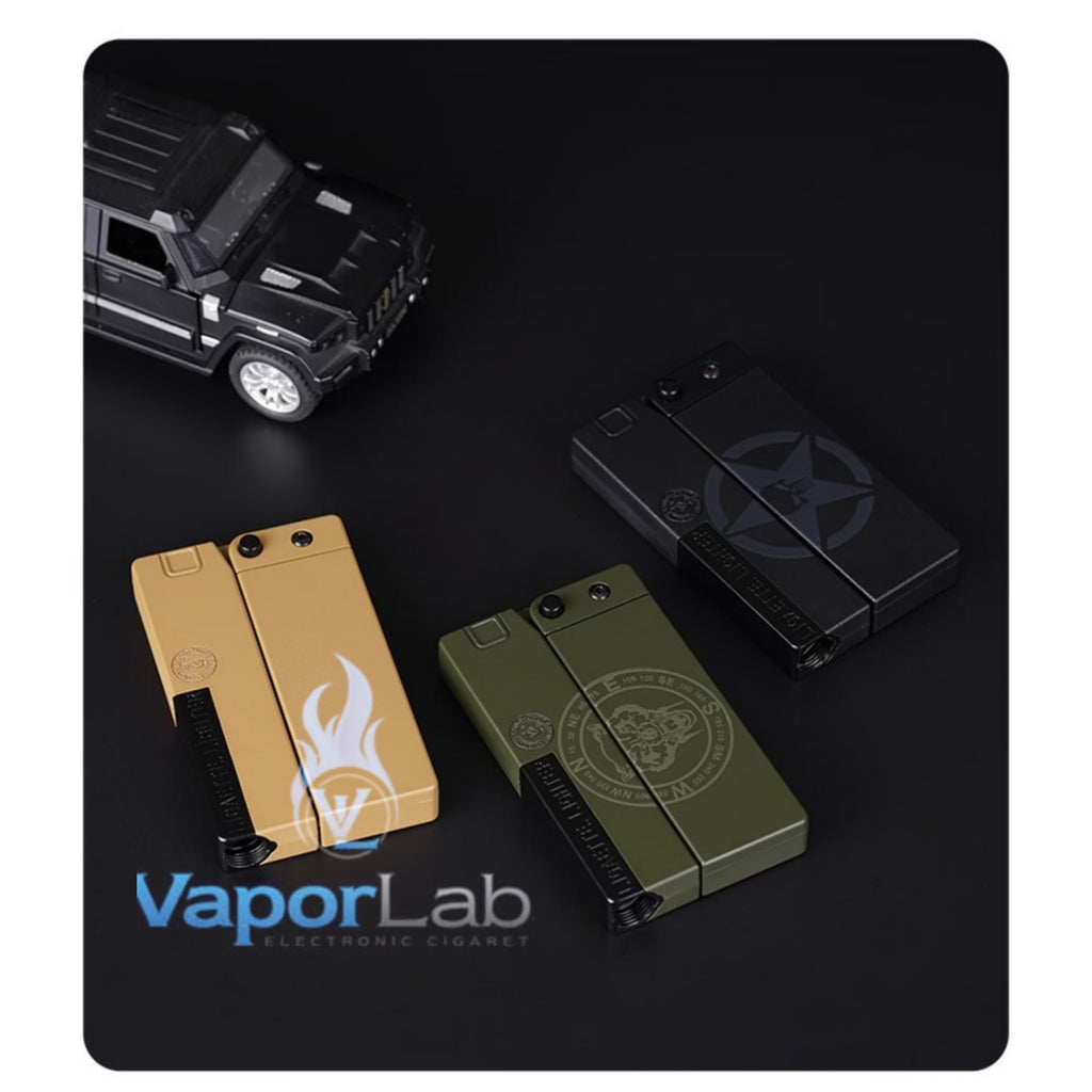 korek api tactical bara las model pistol lipat folding gun jet refillable gas lighter case zhonglong plus kotak simpan rokok dengan box exclusive