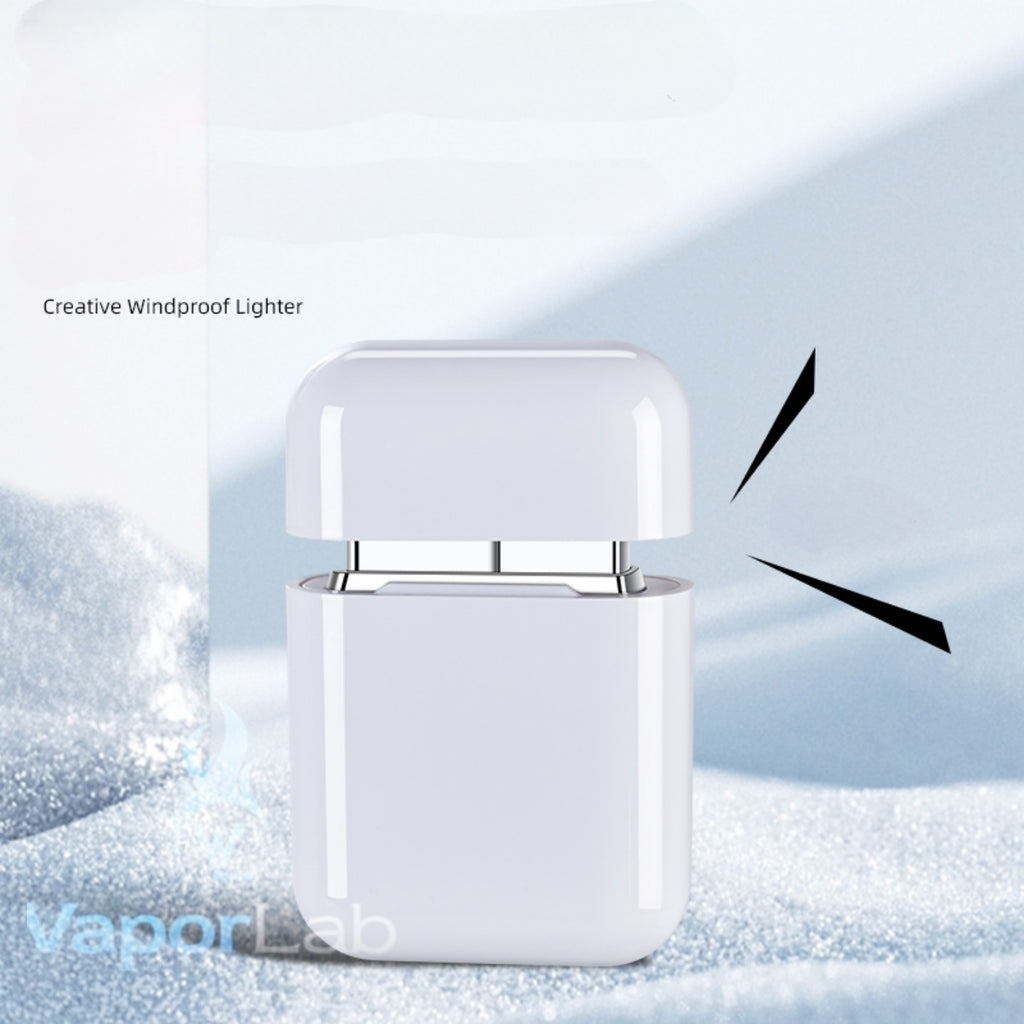 korek api bara merah model earpods airpods reffillable gas jet torch lighter unik lucu 2535