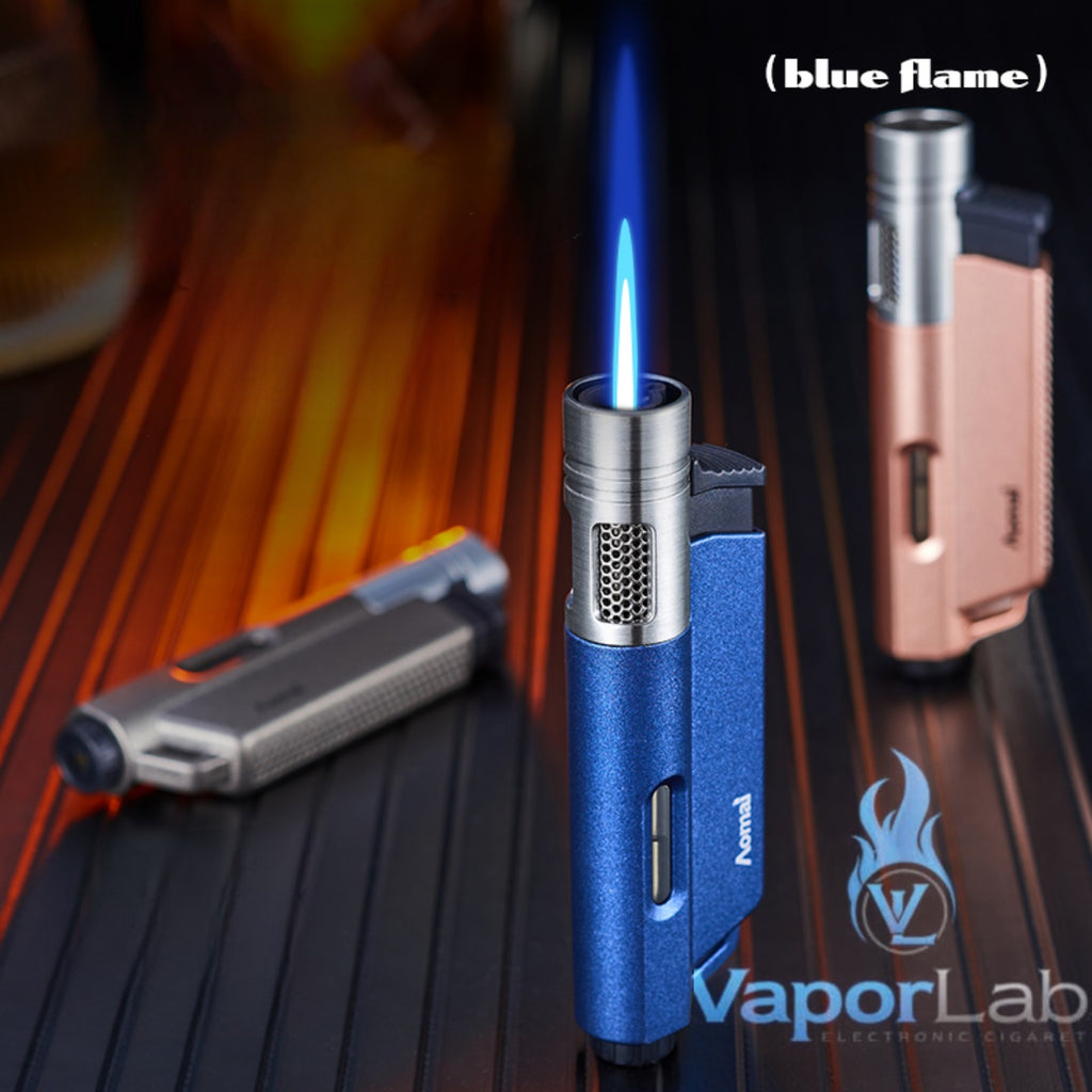 korek api bara las AOMAI jet flame torch refillable gas metal lighter dengan indikator gas transparant