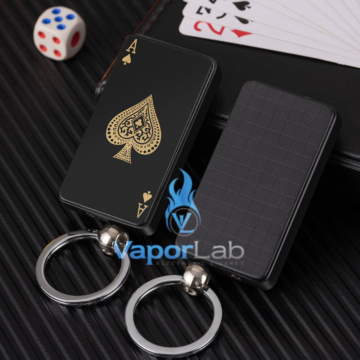 korek api bara pemantik geser sliding model kartu remi joker keychain refillable gas lighter dengan gantungan kunci