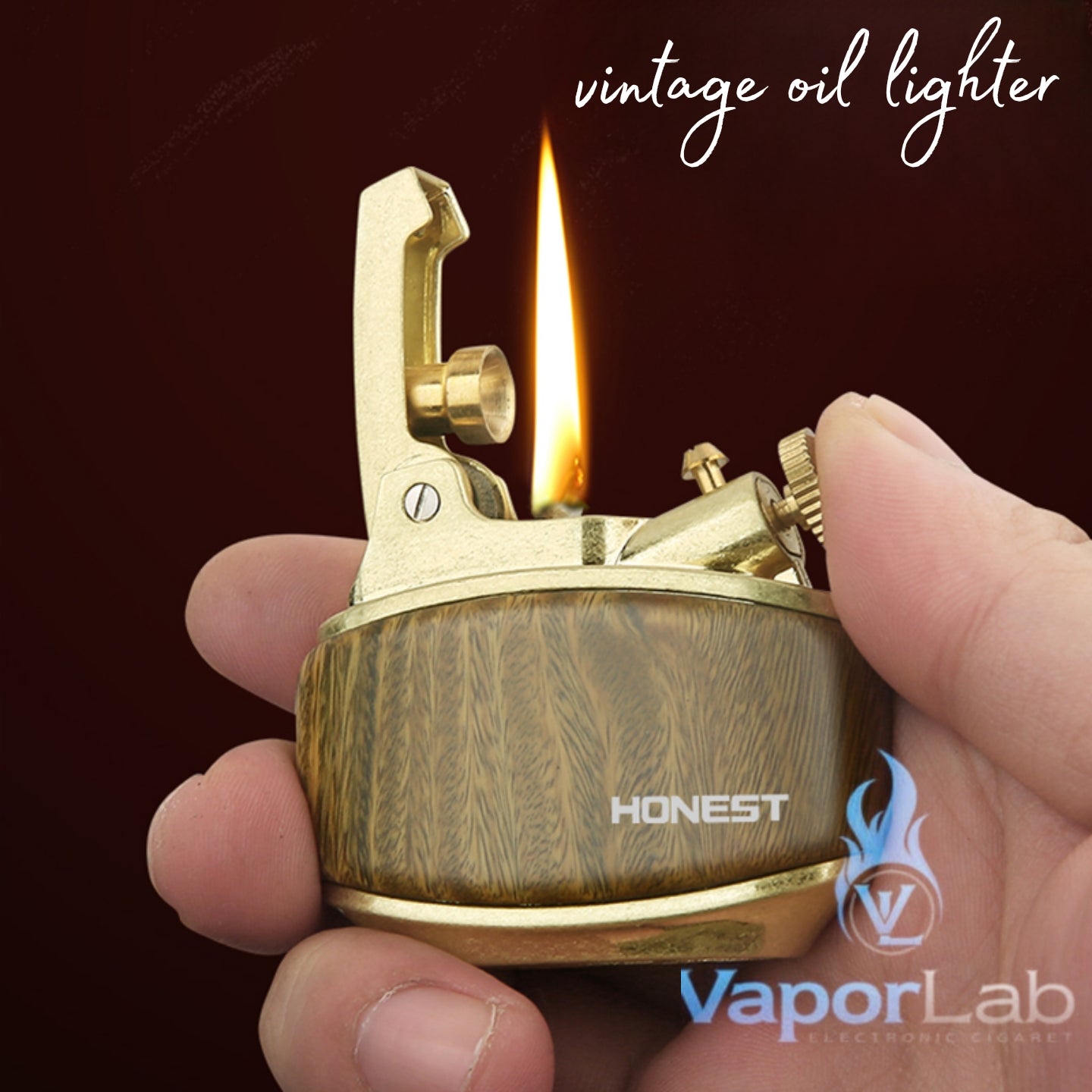korek api classic sumbu minyak vintage retro old fashioned oil lighter with gift box HONEST