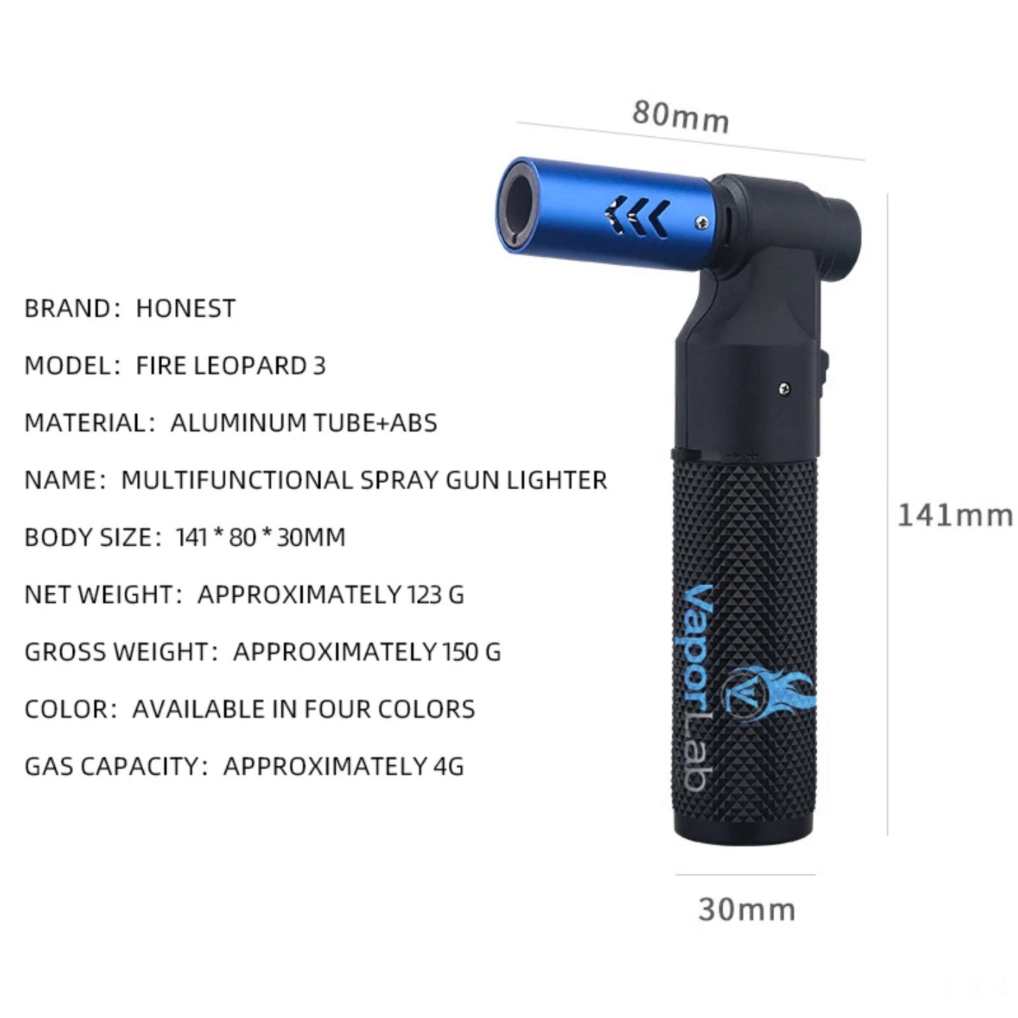 korek api bara las refillable gas jet torch bbq candle multi purpose welding cigar lighter HONEST windproof