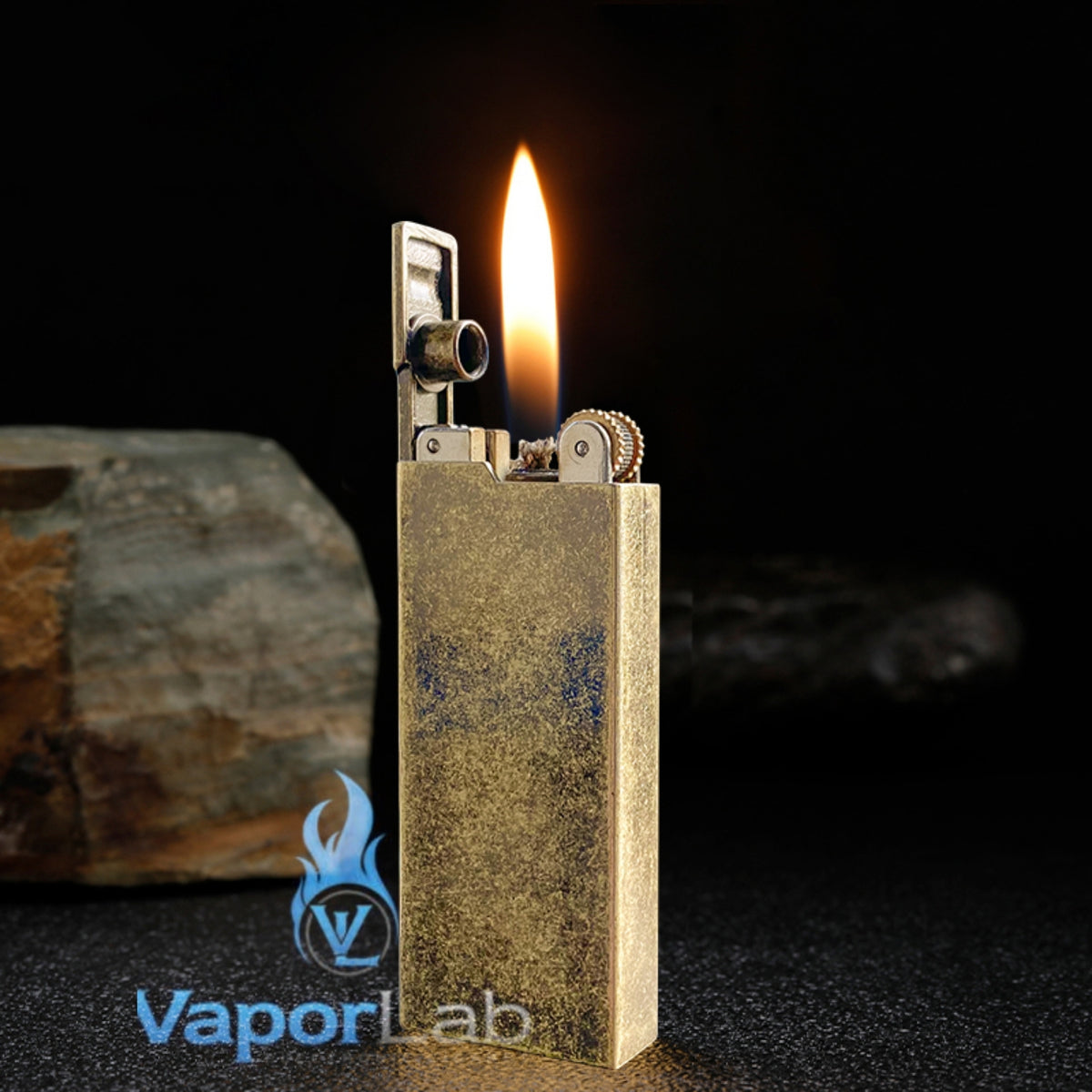 korek api classic pakai sumbu kapas isi minyak slim polos vintage brass retro oil lighter yubang with giftbox 2833