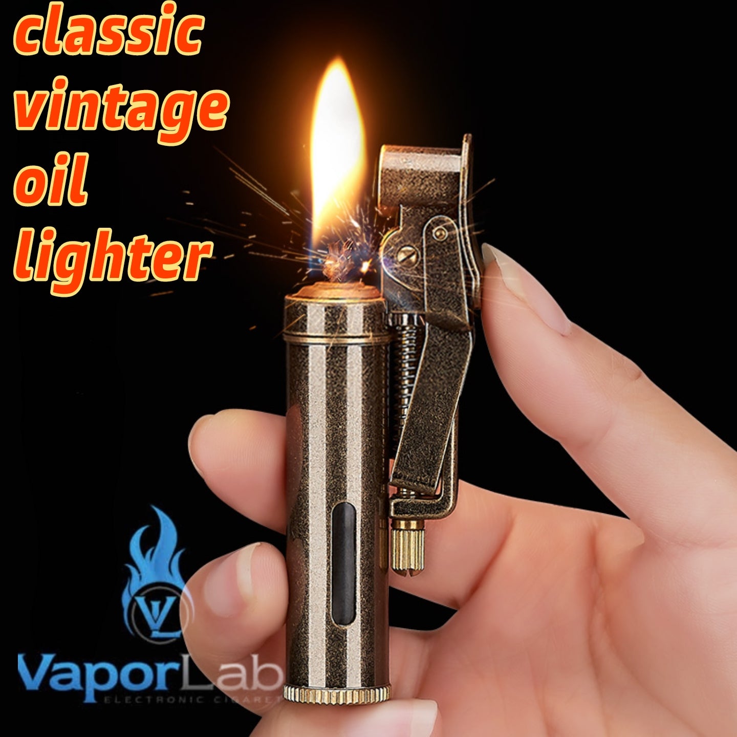 korek api classic pakai sumbu minyak retro vintage brass oil kerosene lighter yubang 2835 with gift box dan kaca indikator transparant