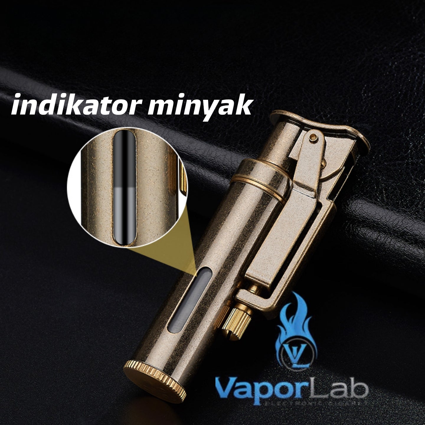korek api classic pakai sumbu minyak retro vintage brass oil kerosene lighter yubang 2835 with gift box dan kaca indikator transparant