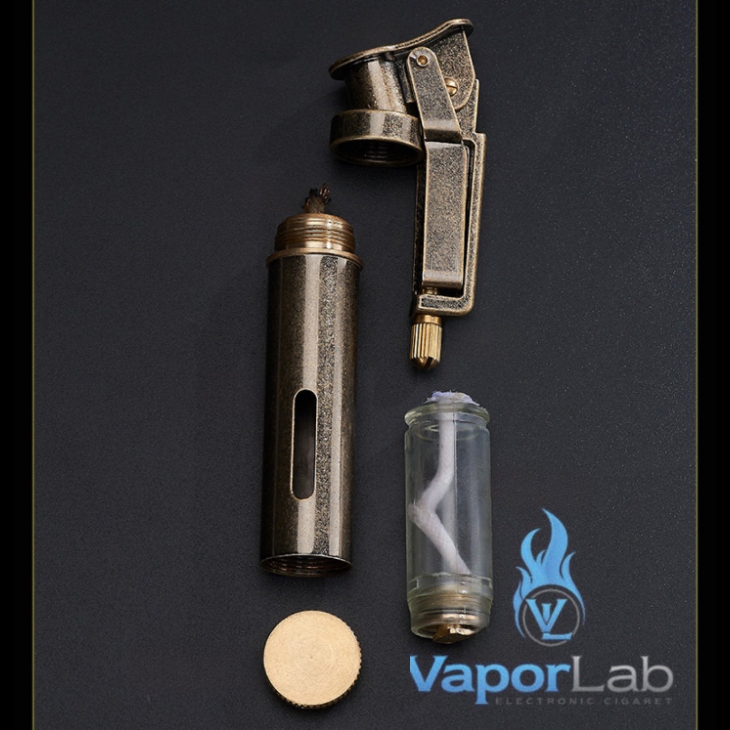 korek api classic pakai sumbu minyak retro vintage brass oil kerosene lighter yubang 2835 with gift box dan kaca indikator transparant