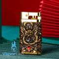 korek api classic pakai sumbu kapas isi minyak motif ukiran naga timbul retro vintage dragon oil lighter yubang with giftbox