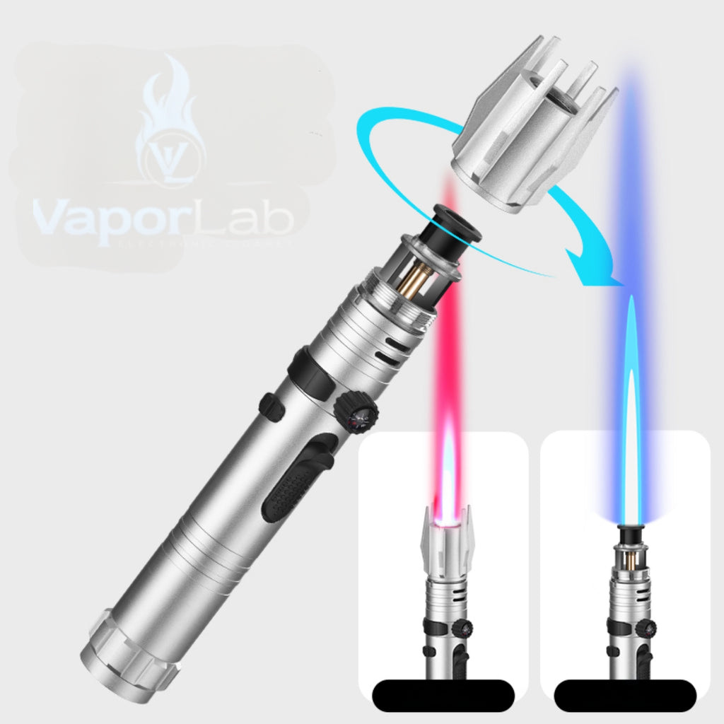 korek api obor bara las model light saber jet flame torch high temp welding outdoor refillable gas lighter powerful