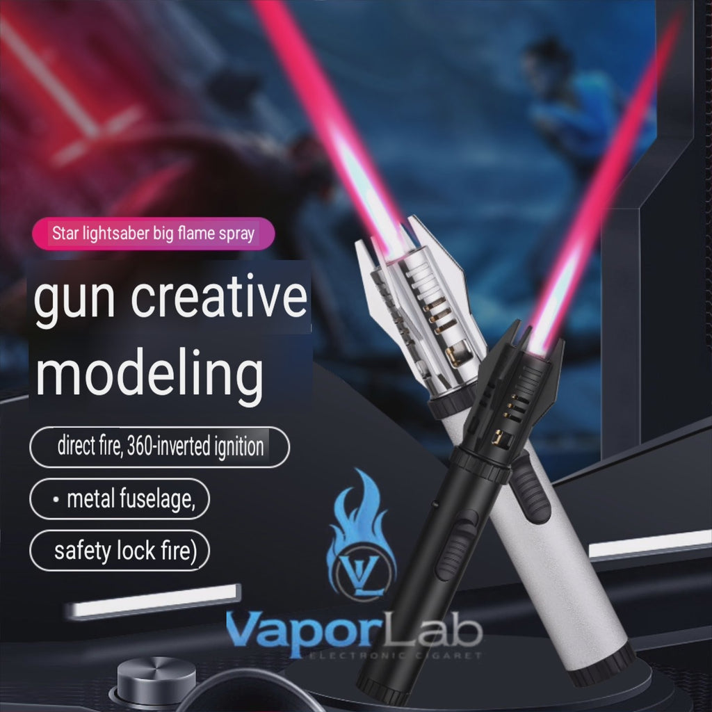 korek api obor bara las model light saber jet flame torch high temp welding outdoor refillable gas lighter powerful
