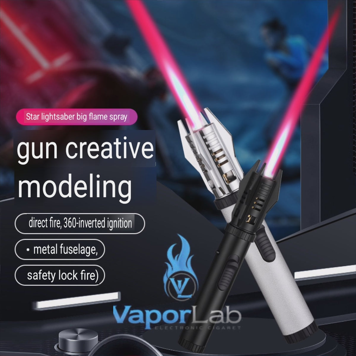 korek api obor bara las model light saber jet flame torch high temp welding outdoor refillable gas lighter powerful