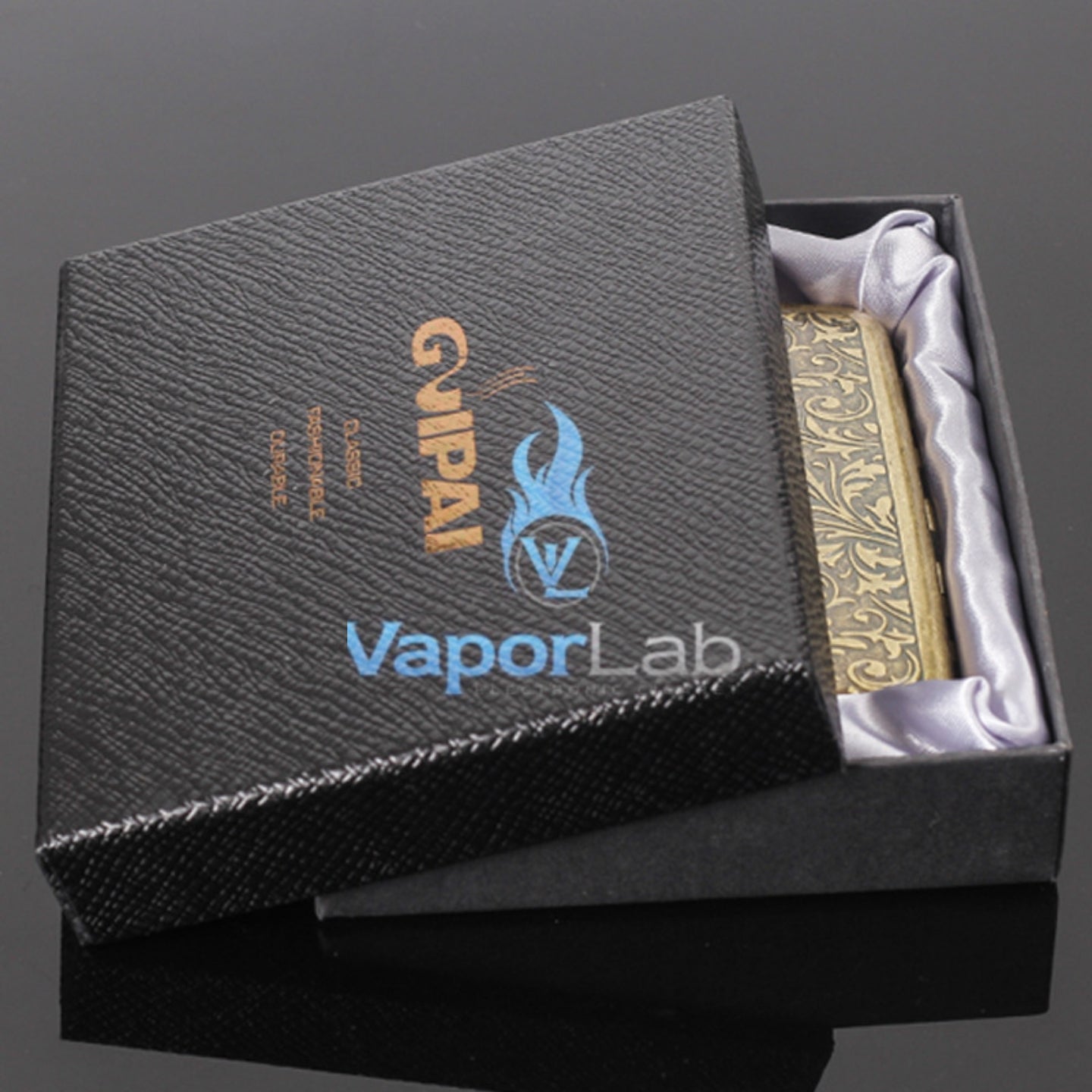 kotak box GUIPAI tempat simpan penyimpanan rokok vintage classic besi copper metal cigarette case large capacity