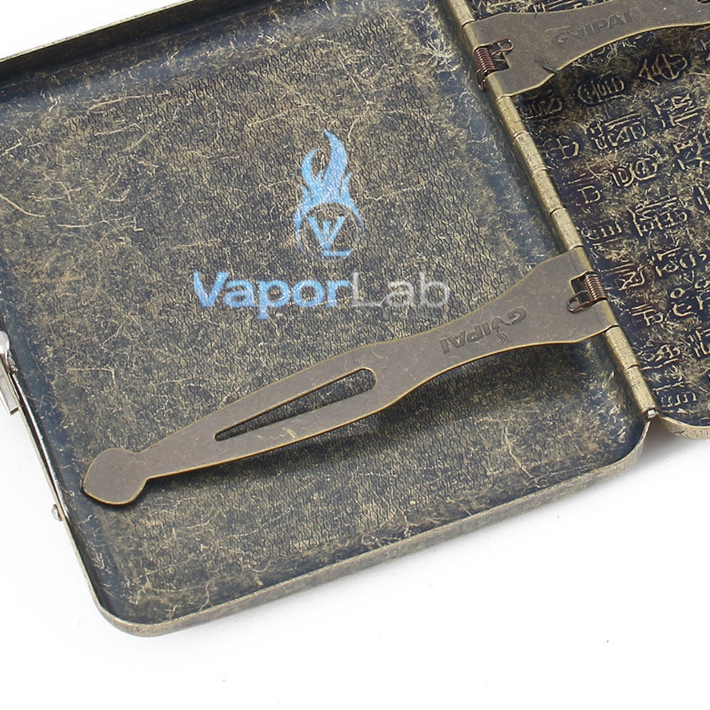 kotak box GUIPAI tempat simpan penyimpanan rokok vintage classic besi copper metal cigarette case large capacity
