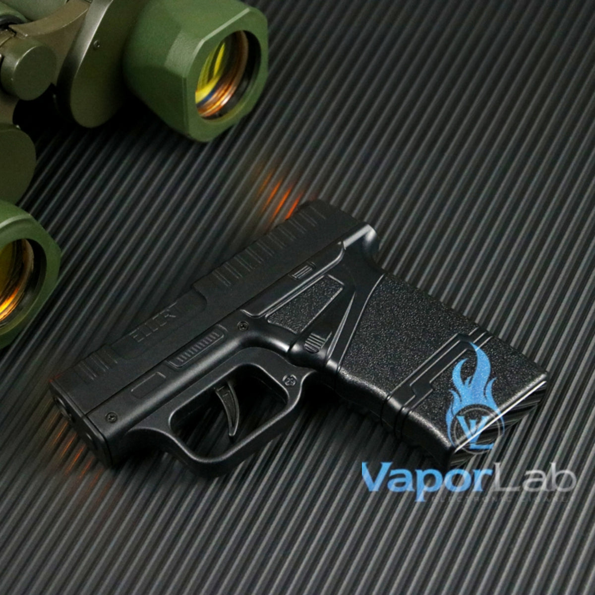 kotak box tempat simpan rokok universal all size plus korek api refillable gas lighter model pistol ELLCRT with cigarette case gun lighter