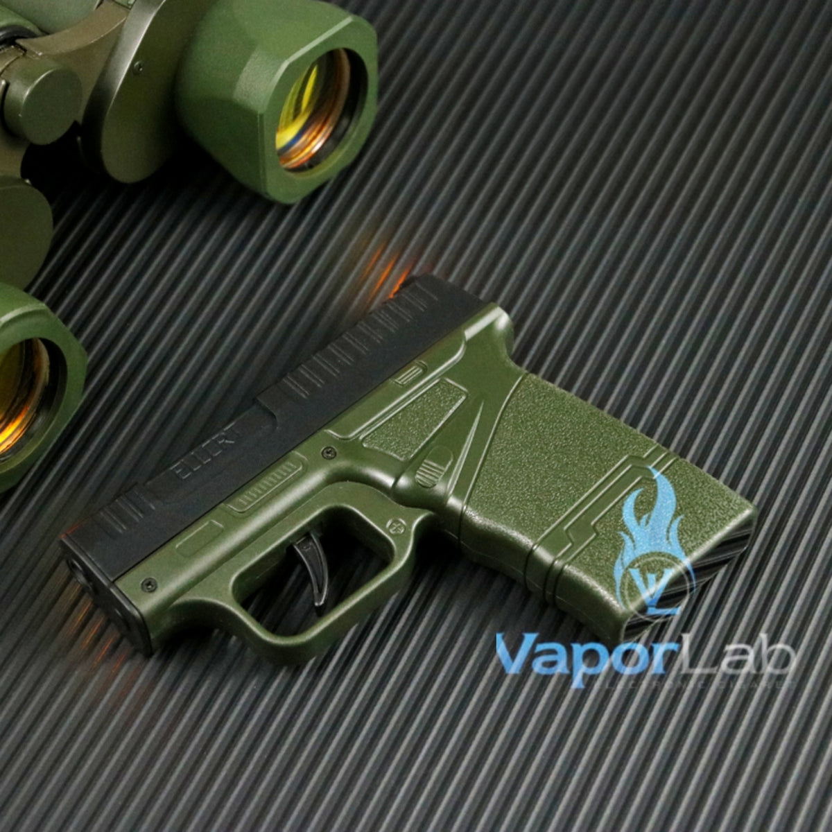 kotak box tempat simpan rokok universal all size plus korek api refillable gas lighter model pistol ELLCRT with cigarette case gun lighter