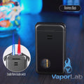 korek api 2in1 bara las dual mode twin jet flame torch refillable gas lighter ada kaca transparant dengan giftbox