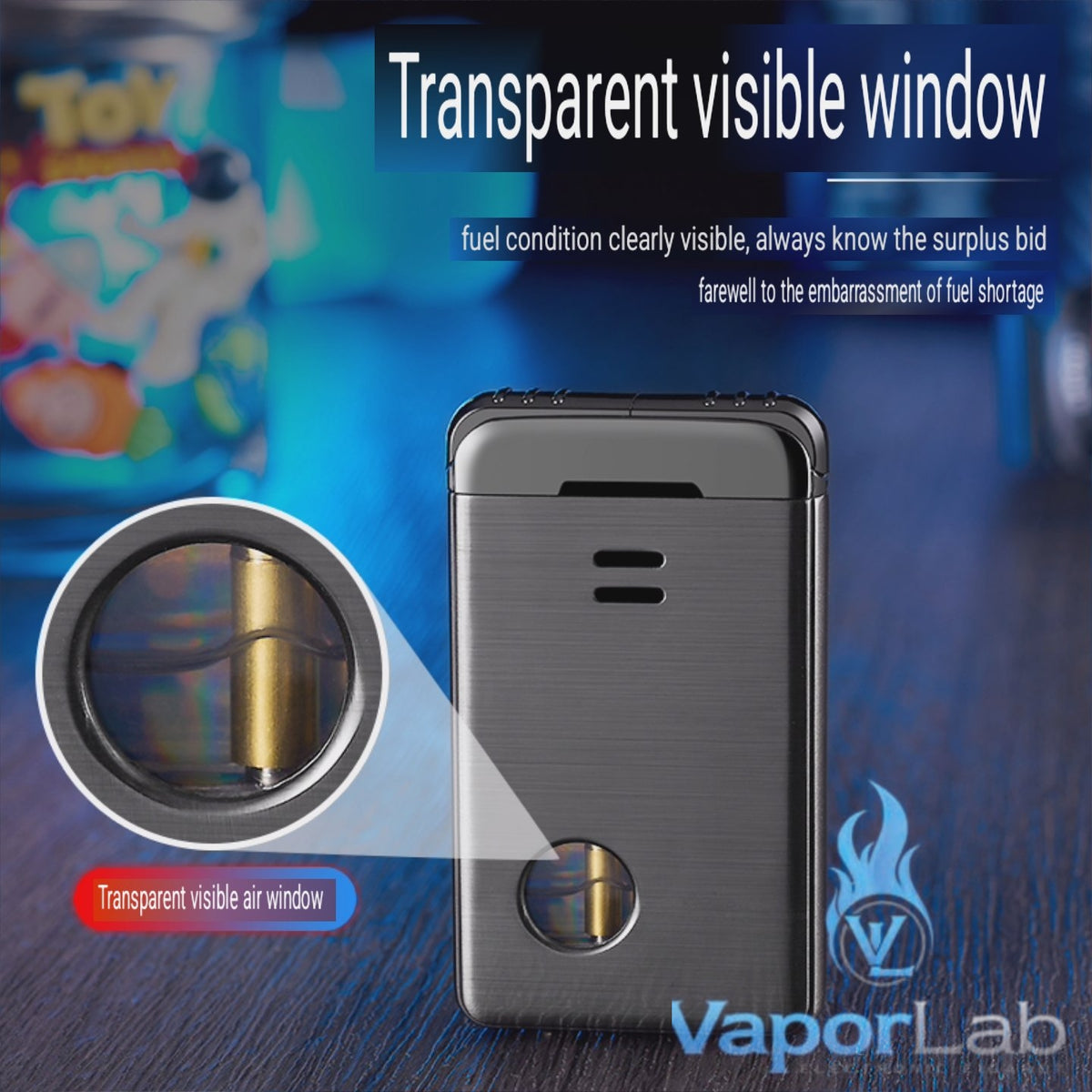 korek api 2in1 bara las dual mode twin jet flame torch refillable gas lighter ada kaca transparant dengan giftbox