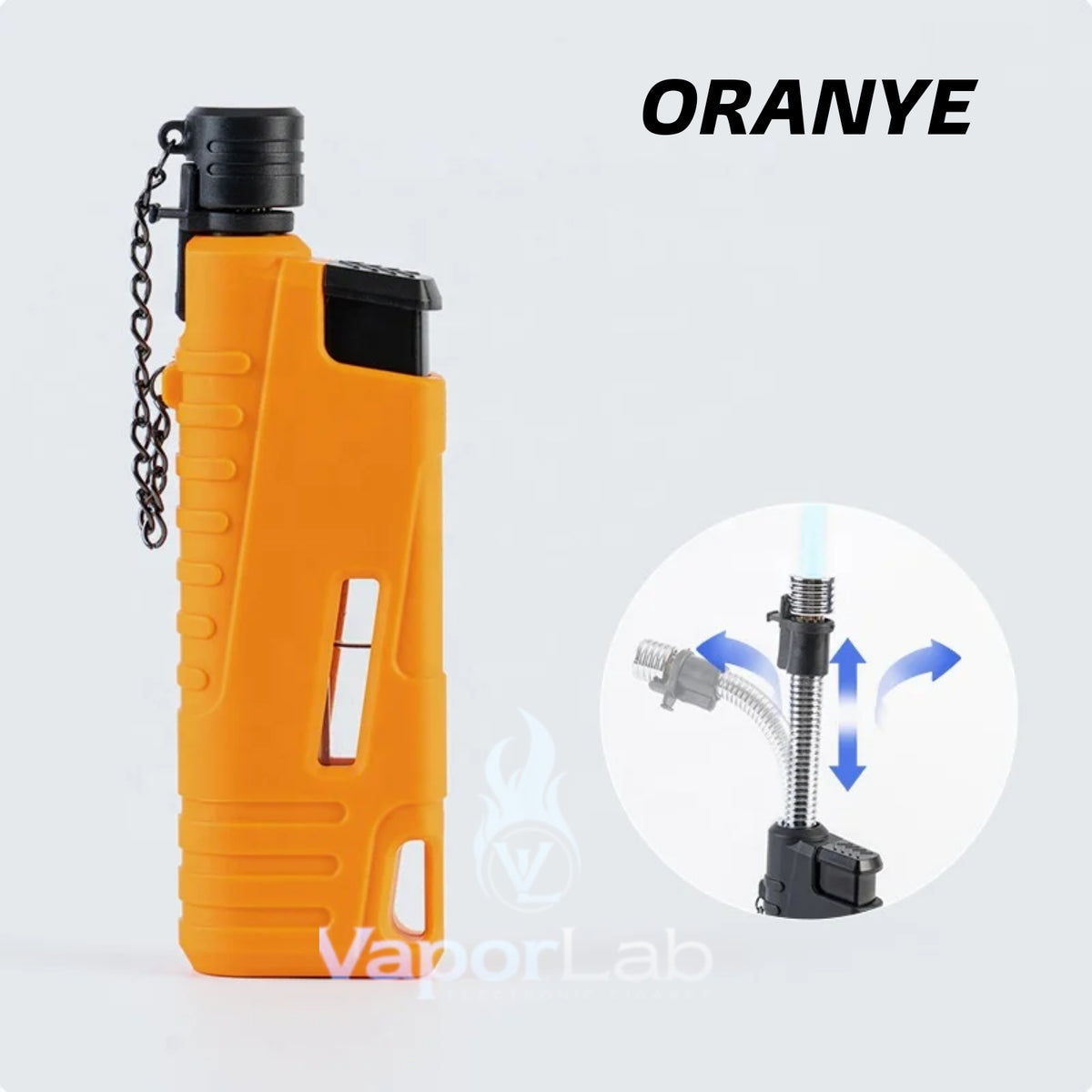 korek api bara las jet torch outdoor camping refillable gas lighter flexible bisa tekuk ada kaca indikator gas