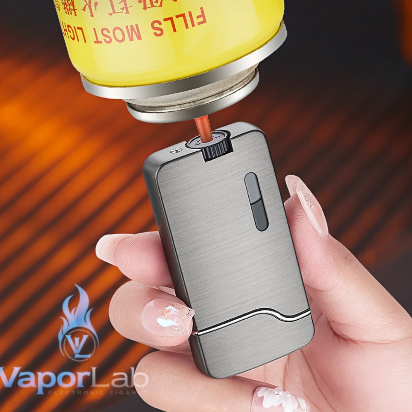 korek api metal dual bara las double flame jet torch refillable gas lighter dengan indikator gas transparant CIGNA