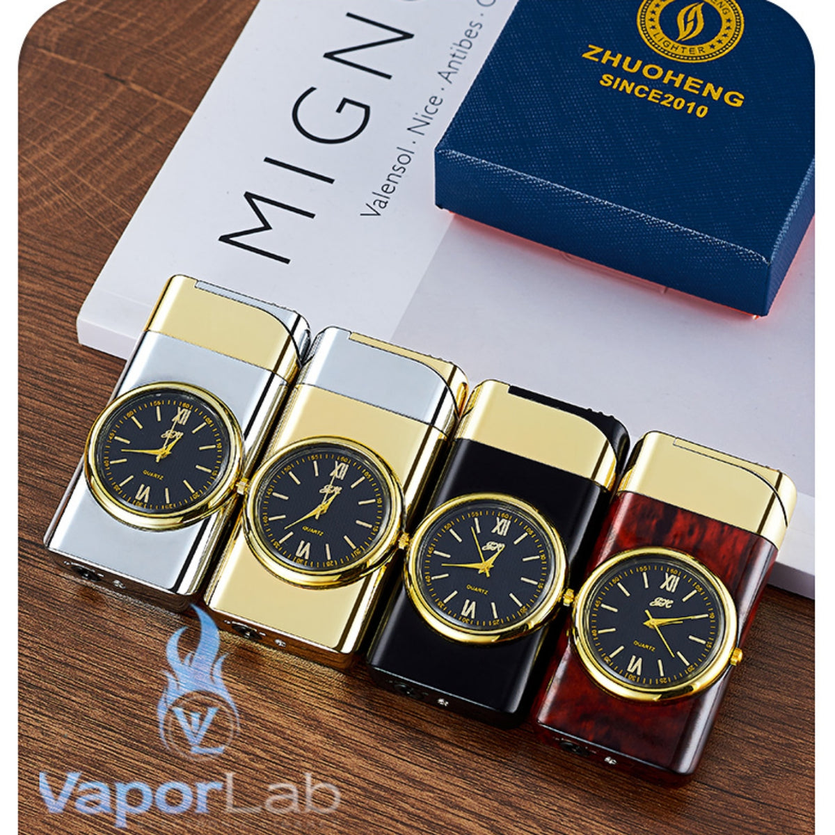 korek api gas isi ulang bara las model jam jet torch watch refillable gas lighter with giftbox