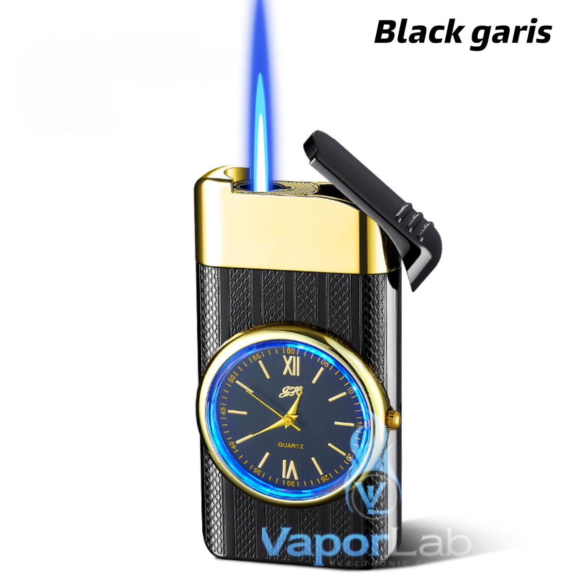 korek api gas isi ulang bara las model jam jet torch watch refillable gas lighter with giftbox