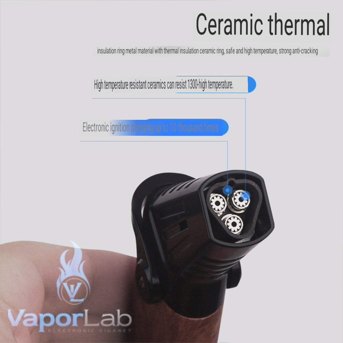 korek api bara las HONEST triple jet flame torch refillable gas cigar lighter with giftbox ada indikator gas