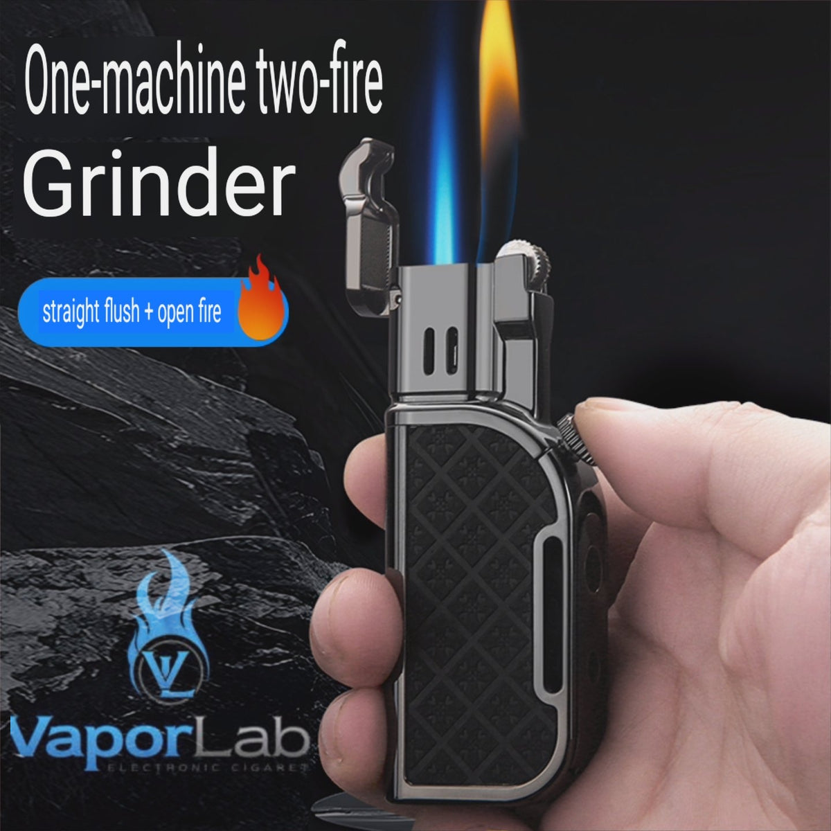 korek api cerutu 2in1 bisa menyala bara las atau api lilin HONEST jet flame gas lighter with gift box ada indikator gas dan cigar hole puncher