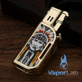 korek api cerutu 2in1 bisa menyala bara las atau api lilin HONEST jet flame gas lighter with gift box ada indikator gas dan cigar hole puncher
