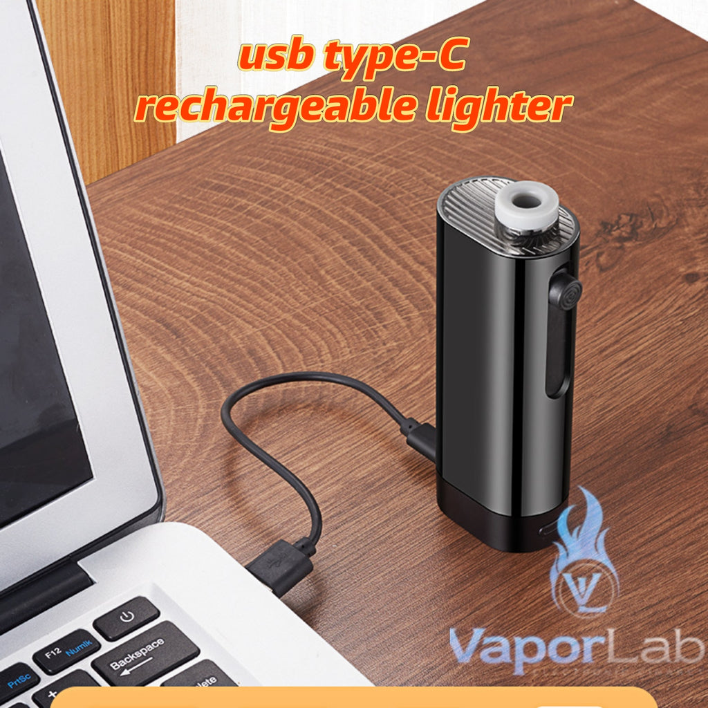 asbak portable holder untuk rokok plus korek api elektrik usb charger lighter handheld portable cigarette ashtray anti messy with rechargeable electric lighter 3125