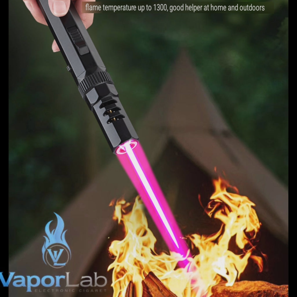 korek api plus senter led obor bara las model light saber powerful jet torch high power welding outdoor bbq refillable gas lighter with rechargeable usb flashlight 3140