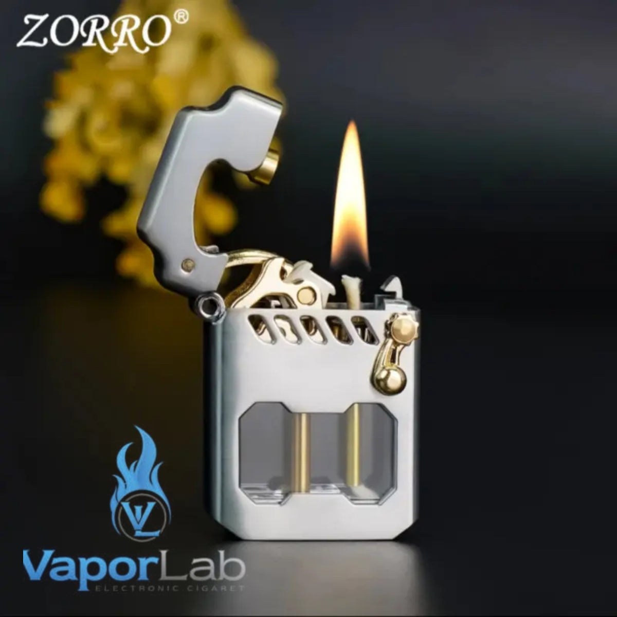 korek api zorro 786 pakai sumbu minyak classic vintage retro oil kerosene lighter with giftbox and transparant glass tank