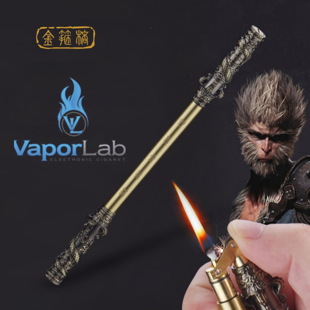 korek api pakai sumbu kapas isi minyak model tongkat black myth wukong stick nunchaku oil kerosene lighter giftbox unik 3156