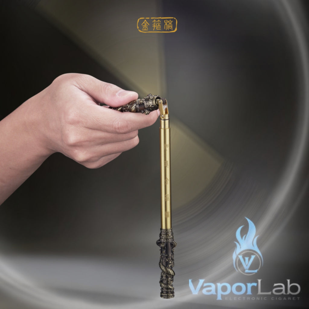 korek api pakai sumbu kapas isi minyak model tongkat black myth wukong stick nunchaku oil kerosene lighter giftbox unik 3156